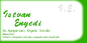istvan enyedi business card